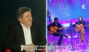 Mélenchon, Raffarin et Bayrou dans Politiques, ils connaissent la chanson