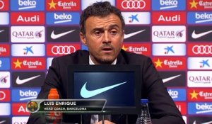37e j. - Enrique : "Le Barça mérite le titre"