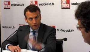 Interview d'Emmanuel Macron à Sudouest