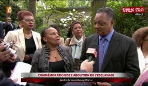 Commémoration de l’abolition l’esclavage : Christiane Taubira rend hommage au révérend Jesse Jackson