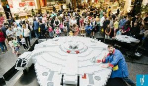 Lego construit le plus grand Faucon Millenium du monde à l'occasion de la journée Star Wars en Malaisie