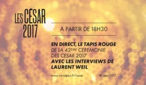 César 2017: Suivez le live du tapis rouge et les réactions des lauréats