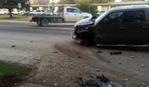 Un automobiliste provoque un accident et s'enfuit (Canada)