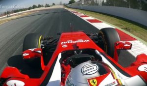 F1-Direct.Com - Barcelone vue par Vettel (italien)