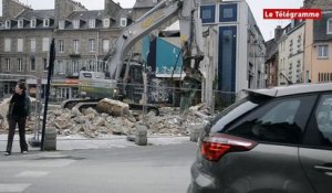 Saint-Brieuc. Les travaux de démolition des halles se terminent