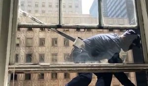 Laveur de vitres à New York