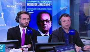 Hollande : "ça va effectivement mieux pour la France"