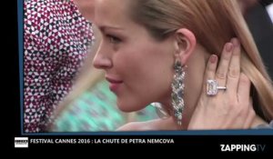 Festival Cannes 2016 : Petra Nemcova chute sur le tapis lors de la montée des marches (Vidéo)