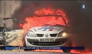 Paris : des policiers attaqués, leur voiture incendiée
