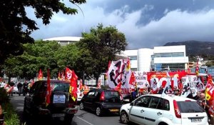 Loi travail: opération escargot à Bastia