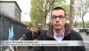 Lorient Manifestation des policiers  contre les violences