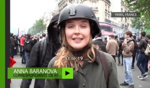Une correspondante de RT frappée lors d’un reportage à Paris (IMAGES CHOC)