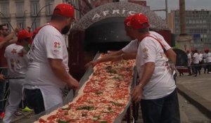Nouveau record du monde pour la plus grande pizza du monde - Le 20/05/2016 à 17:00
