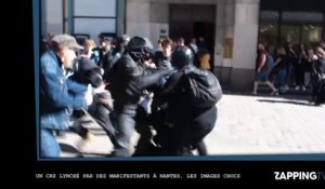 Un CRS lynché par des manifestants à Nantes, les images chocs