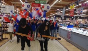 Quand le Carrefour de Charleville Mezières fête l'Euro 2016