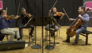 Mozart : Quatuor à cordes K156 (1er mouvement) par le Quatuor Volta I Le live de la matinale