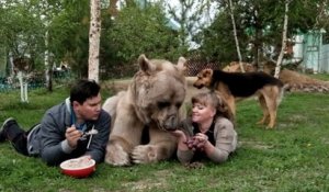 Un couple de russe vit avec un ours dans sa maison