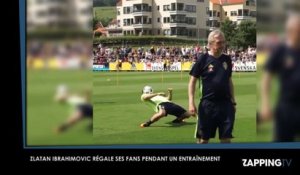 Zlatan Ibrahimovic impressionne ses fans pendant un entrainement avec la Suède (Vidéo)