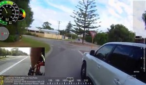 Road Rage entre un cycliste et un automobiliste avec couteau