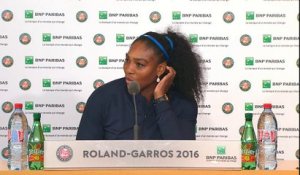 Roland-Garros - S. Williams : "J’ai vraiment essayé de l'emporter"