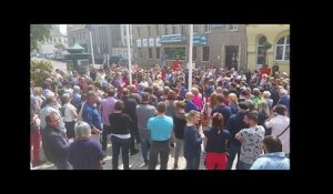 Manifestation à Granville : ils menacent de bloquer le Tour de France