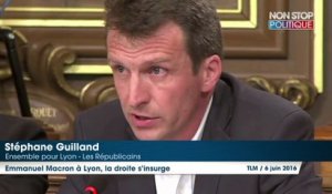 Emmanuel Macron à Lyon : la droite accuse le maire, Gérard Collomb, d'avoir déguisé un meeting en visite ministérielle