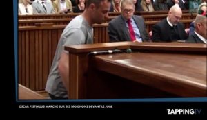 Oscar Pistorius en pleurs marche sur ses moignons devant le juge lors de son procès (Vidéo)