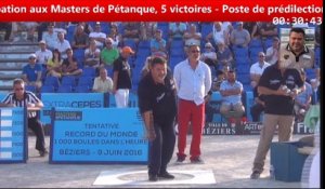 Record du monde des 1000 boules, 10 tireurs, 1 heure à Béziers : la performance de P QUINTAIS et C RAKOTOARIVELO