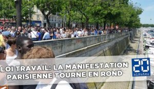 Loi Travail: la manifestation parisienne tourne en rond