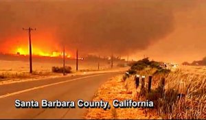 Tornade de feu filmée à Santa Barbara, CA - USA