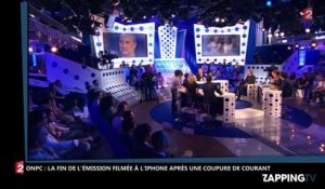 ONPC : Après une coupure de courant, Laurent Ruquier filme la fin de l’émission avec son iPhone (Vidéo)