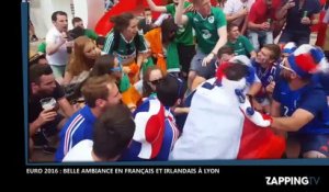 Euro 2016 : France-Irlande, folle ambiance entre supporters français et irlandais à Lyon (Vidéo)