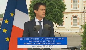 Ecole des officiers de la gendarmerie nationale : discours de Manuel Valls