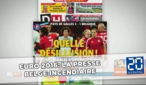 Euro 2016: La presse belge incendiaire, les journaux britanniques savourent
