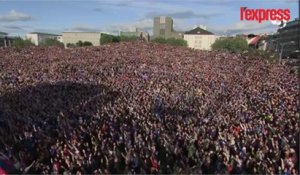 Euro 2016: revivez l'incroyable "clapping" des Islandais à Reykjavik