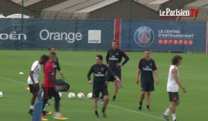 Premier entrainement de Ben Arfa et Emery au PSG