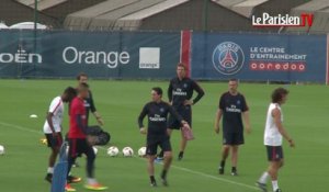 Premier entrainement de Ben Arfa et Emery au PSG