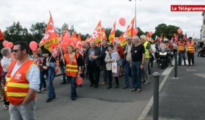 Quimper. Motion et ballons rouges contre la loi travail