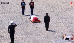 Cérémonie d'hommage à Michel Rocard aux Invalides