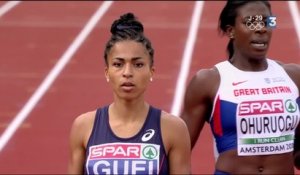 Floria Gueï en démonstration lors de la première demi-finale du 400m