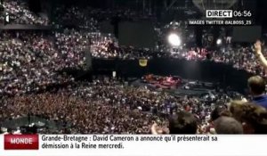 "La matinale info", iTélé : clapping au concert de Bruce Springsteen à Bercy