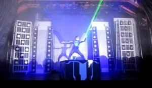 Laser show Tron Legacy - Disney California