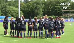 Foot/JO-2016: les Bleues à l'entraînement à Clairefontaine