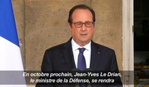 Hollande annonce la fin de l'opération Sangaris en octobre