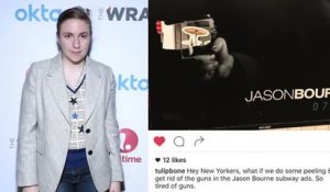 Lena Dunham est d'accord pour enlever les armes des affiches de Jason Bourne