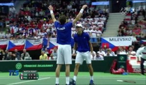 L'Equipe de France à un point des demi-finales de Coupe Davis