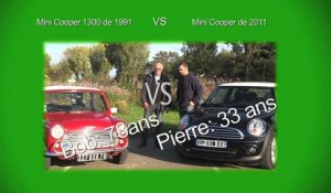 Mini Cooper 1300 de 1991 vs Mini Cooper de 2011 : maxi duel