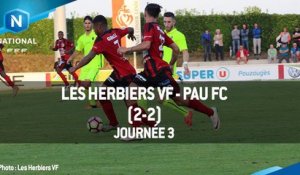 J3 : Les Herbiers VF - Pau FC (2-2), le résumé