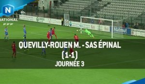 J3 : Quevilly-Rouen - SAS Epinal (1-1), le résumé