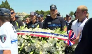 Nice: l'hommage de la police municipale aux victimes